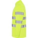 High visibility long sleeve technical polo with 3-button placket POLARIS L/S ROLY