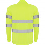 Polo técnico manga larga de alta visibilidad con tapeta a 3 botones POLARIS L/S ROLY
