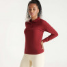 Women's long-sleeved polo shirt with ribbed collar and cuffs ESTRELLA WOMAN L/S ROLY