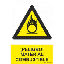 Danger do sinal! Material de combustível com tintas UV