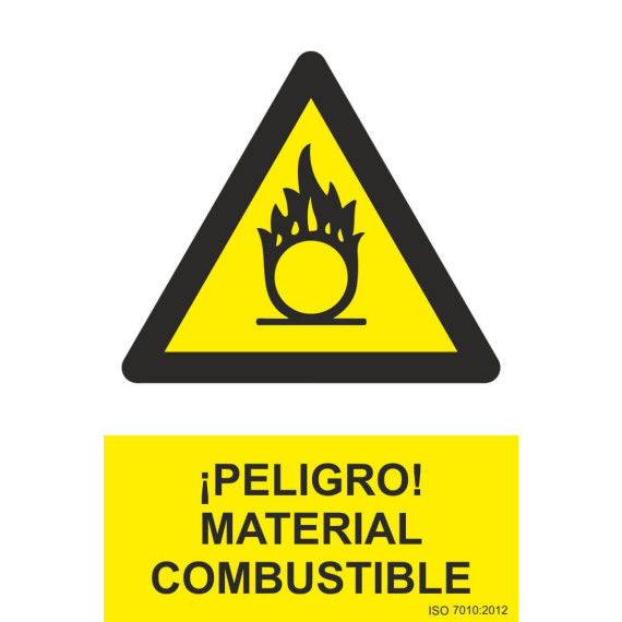 SEGNALE PERICOLO! Materiale combustibile con inchiostri UV