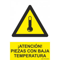 Signal Attention! Parts with low temperature with UV inks