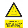 Señal de ¡Peligro! Zona de Carga de Baterías SEKURECO