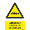 Industrial sign Attention! SEKURECO Vehicle Departure