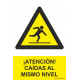 Sinal atenção! Cai no mesmo nível com tintas UV