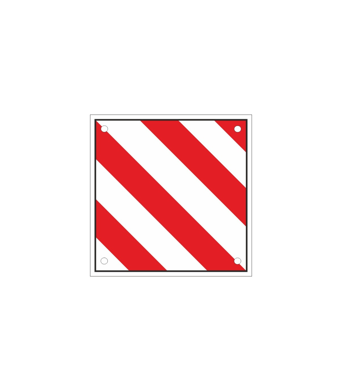Outstanding reflective load sign 500 x 500 mm SEKURECO