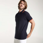 Polo short sleeve neck and jackard pocket with placket and buttons Nation Roly. Ref: PO6640