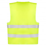 Fluorescent vest for high visibility industry with reflective bands SIRIO ROLY