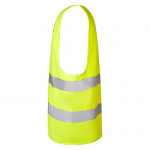 Fluorescent vest for high visibility industry with reflective bands SIRIO ROLY