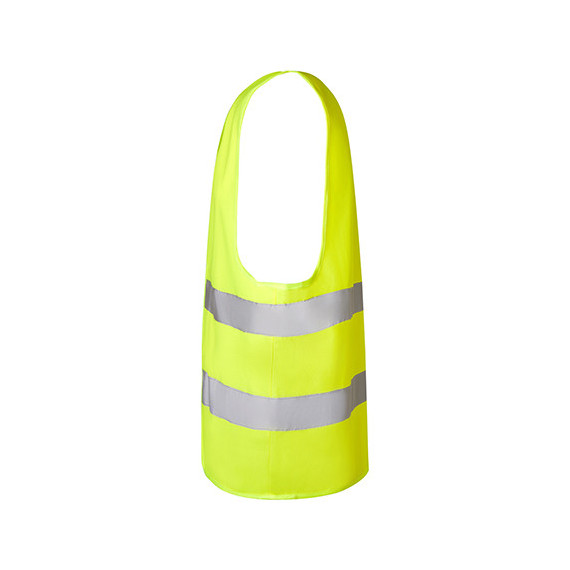 Fluorescent vest for high visibility industry with reflective bands SIRIO ROLY