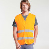 Chaleco fluorescente para industria de alta visibilidad con bandas reflectantes SIRIO ROLY