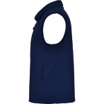Fleece vest with high collar and matching zipper with side pockets BELLAGIO ROLY