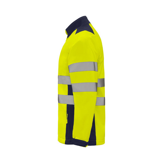 Jaqueta Softshell bicolor de alta visibilidade com fitas refletoras ANTARES ROLY