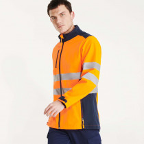 Bicolor SoftShell Jacket High Visibility Von Roly Reflective Ribbons. RefL HV9303
