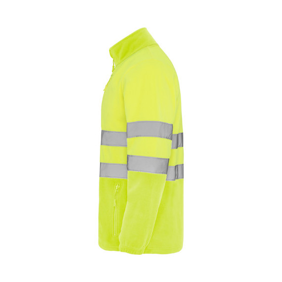 Chaqueta estilo polar de alta visibilidad antipilling con protector de barbilla ALTAIR ROLY