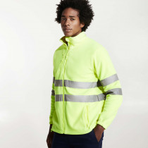 Chaqueta estilo polar de alta visibilidad antipilling con protector de barbilla ALTAIR ROLY. REF: HV9305