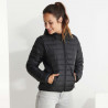 Women's padded jacket with feather-touch padding, hood and elastic cuffs NORWAY WOMAN ROLY