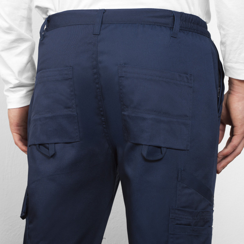 Straight industrial pants with tool pockets, without clips PROTECT ROLY