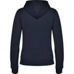 Felpa casual da donna con cappuccio foderato e zip metallica VELETA ROLY