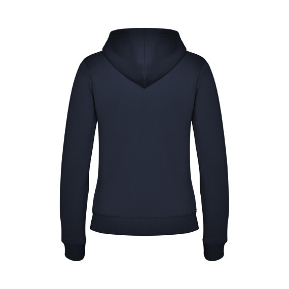 Felpa casual da donna con cappuccio foderato e zip metallica VELETA ROLY