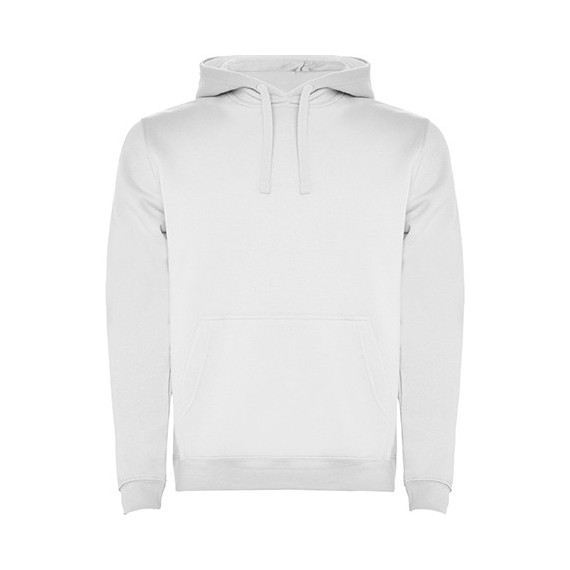 Sudadera URBAN ROLY 1067 con capucha bicolor de doble tejido elastano 1x1 en puños y cintura