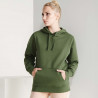 Fitted feminine cut sweatshirt with two-tone double fabric hood URBAN WOMAN ROLY