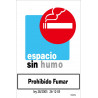 Smoke-Free Space Sign (text and pictogram) RD40552 Law 28 2005 SEKURECO