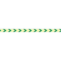 Adesivo direcional transparente Photoluminescent PVC Beacon