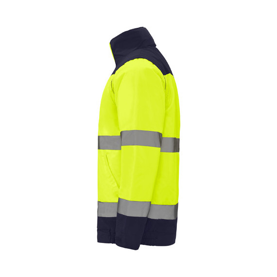 Parka de alta visibilidad en dos colores con cintas reflectantes en el cuerpo y mangas EPSYLON ROLY