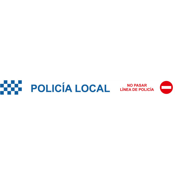 Local Police Beacon Tape 75 mm x 200 m x 0'05 mm