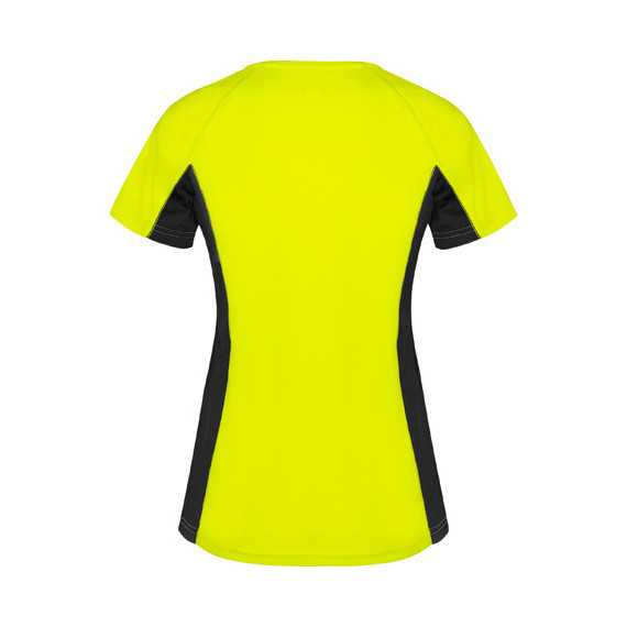 SHANGHAI WOMAN ROLY combined technical double fabric t-shirt