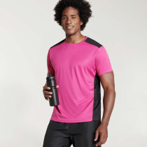 T-shirt de esportes de mangas curtas combinadas nas costas e ombros Detroit Roly. Ref: CA6652