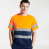 High visibility technical t-shirt with reflective tapes DELTA ROLY