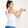 Breathable sports t-shirt with armholes and ribbed neckline SHURA ROLY