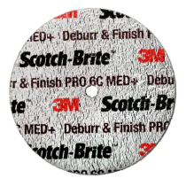 Débourseur DP-UW disco Unitized & Finish PRO de 76 mm x 19 mm x 6.35 mm, 8C CRS+ Grade Grueso+ Scotch-Brite 3M