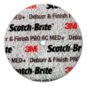 Disco Unitized DP-UW de 76 mm x 12.7 mm x 6.35 mm y 4C Medio+ Deburr & Finoish PRO Scotch-Brite 3M