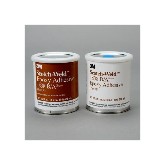 Adesivo epóxi Scotch-Weld 1838 verde, Parte A/B d 3M