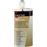 Adesivo epóxi reforçado Scotch-Weld 7260 cor preta, Parte B/A de 400 ml 3M