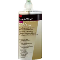 Adhésif époxy renforcé Scotch-Weld 7260 couleur noire, Part B/A de 400 ml 3M