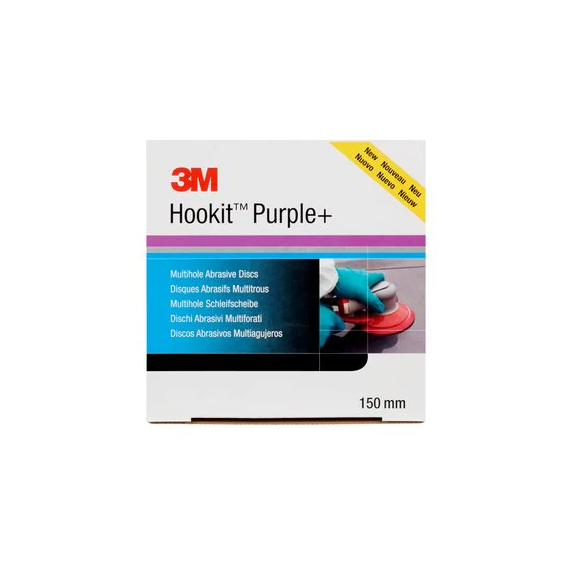 Disque abrasif violet 334U de 150 mm à multi-trous, P500, 50534 Hookit 3M
