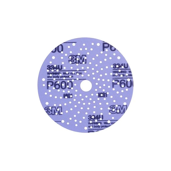 Disque abrasif violet 334U de 150 mm à multi-trous, P500, 50534 Hookit 3M