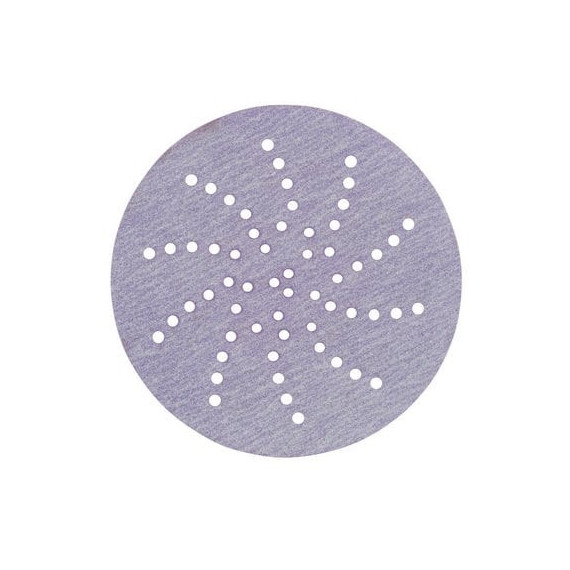 Lila Schleifscheibe 334U mit 75 mm Multi-Loch, P500, 51020 Hookit 3M