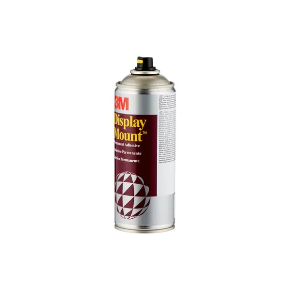 Permanent multi-purpose spray adhesive DisplayMount in a 400 ml can 3M