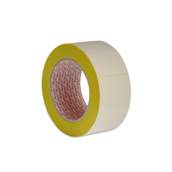 Ruban double face pour moquettes jaune de 50 mm x 25 m x 0,13 mm 9195 3M
