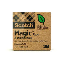 Cinta invisível Scotch Magic, a opção mais respeitosa com o meio ambiente (1 rolo) 3M