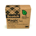 Ruban adhésif invisible Scotch Magic, l'option la plus respectueuse de l'environnement (1 rouleau) 3M