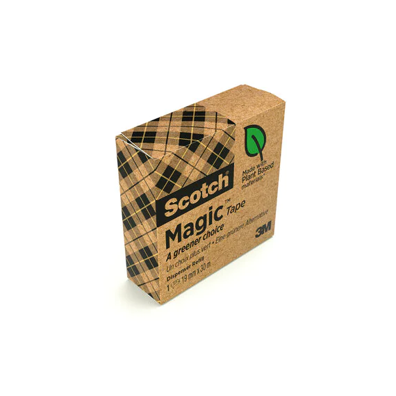 Cinta invisibile Scotch Magic, l'opzione più rispettosa dell'ambiente (1 rotolo) 3M