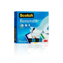 Cinta invisibile riutilizzabile Scotch Magic di 19 mm x 33 m (1 rotolo) 3M