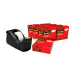 Black dispenser + Scotch Crystal tape, 10 rolls of 19 mm x 33 m Scotch C60 3M