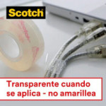Cinta Scotch Magic de 19 mm x 33 m + dispensador plata con peso GRATIS (16 rollos) 3M